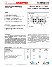 Datasheet CMM3020-BD-0192 производства Mimix